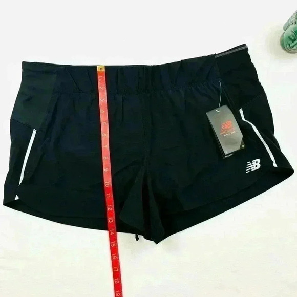 NWT New Balance Women's Black Impact 3” Lined Thick Waist Running Short Size XL - Picture 15 of 15